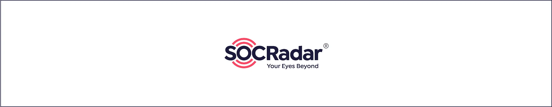 Logotipo principal de SOCRadar con el lema Your Eyes Beyond