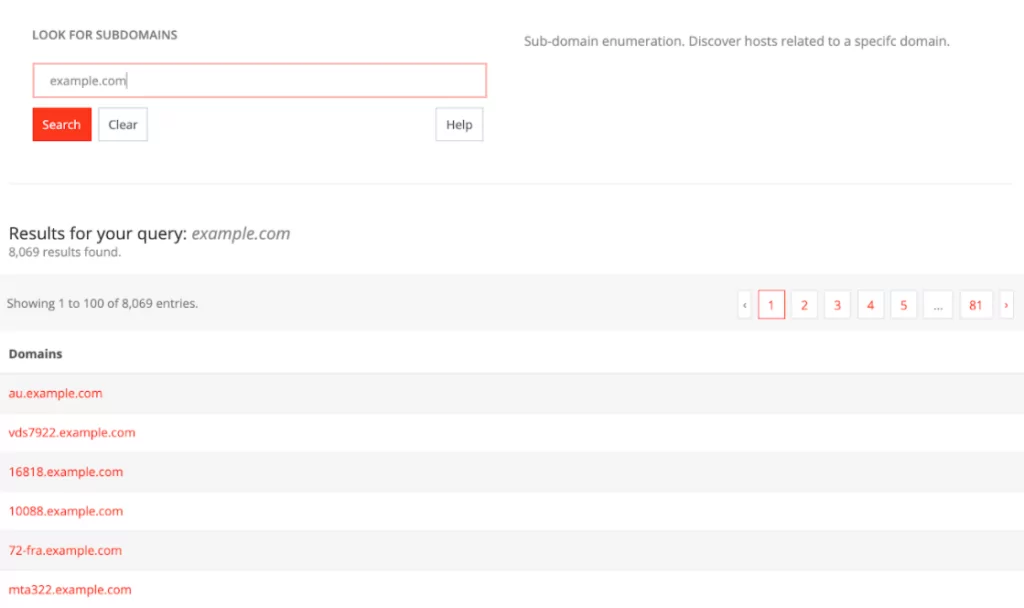 Free subdomain finder online 🛡️ find subdomains of domain