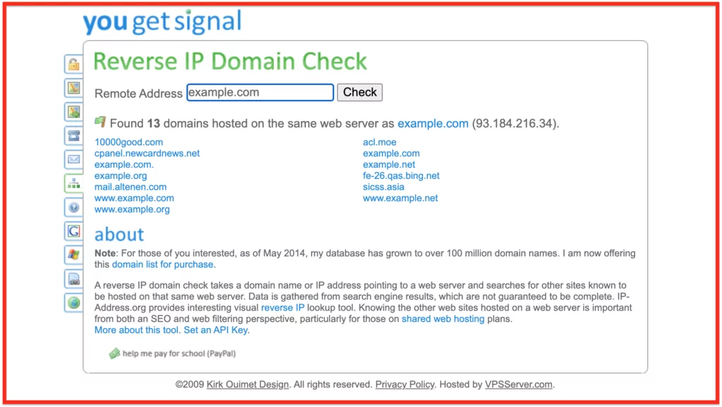 WHOIS: Retrieve information on a domain name