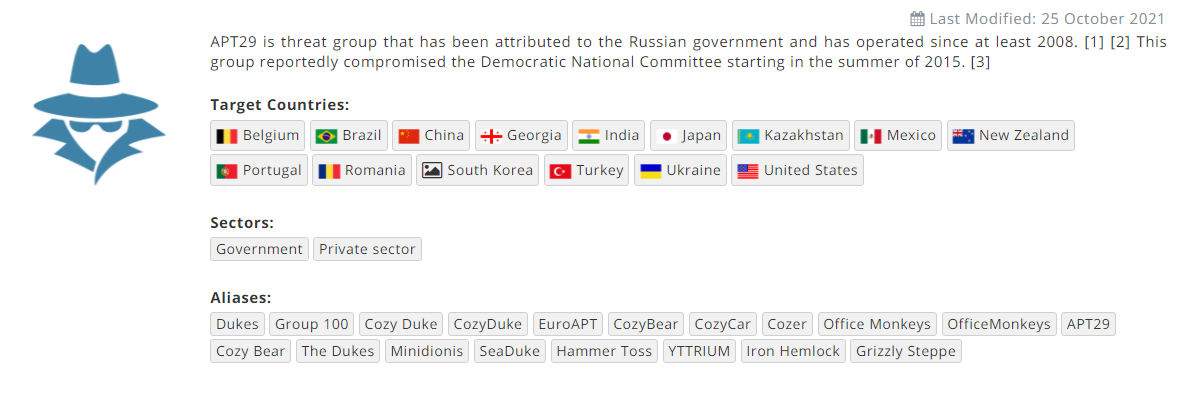 APT Profile: Cozy Bear / APT29 - SOCRadar