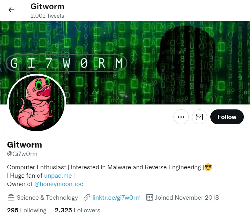 Gitworm curates cyber news from the most reliable sources and analyzes events.