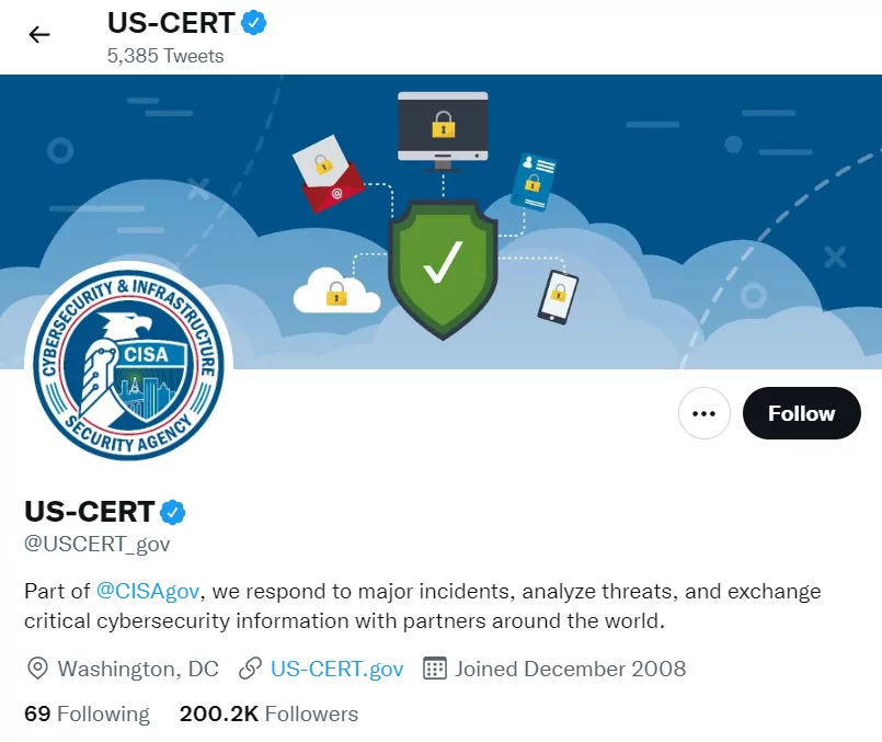 If official sources are what you're looking for, follow US-CERT's Twitter account.