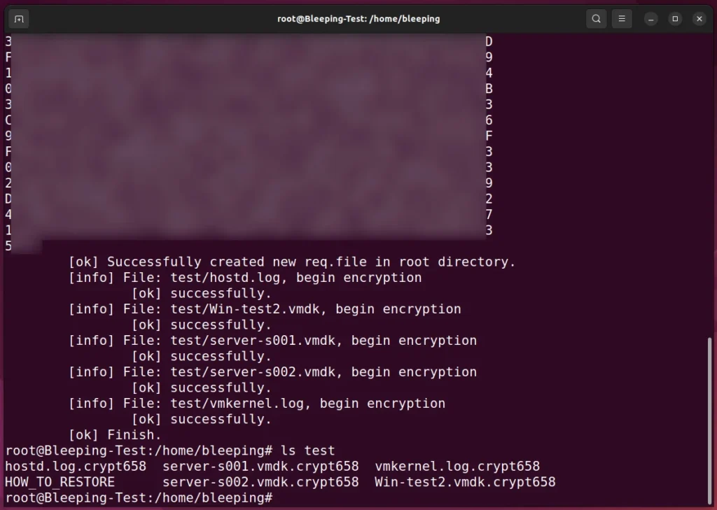 RedAlert file encryption in Linux