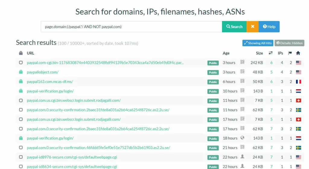 URLScan is a sandbox for websites. It helps to find malicious websites and phishing.