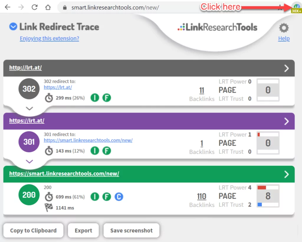 Link Redirect Trace is an easy-to-use link analysis tool.