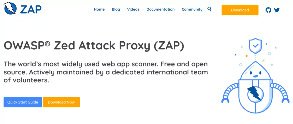 The Zed Attack Proxy (ZAP) is an integrated security testing tool for finding vulnerabilities in web applications.