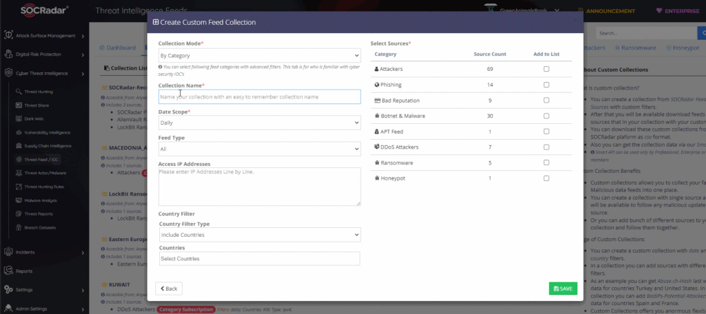 Figure 17: Creating Custom IoC Collection