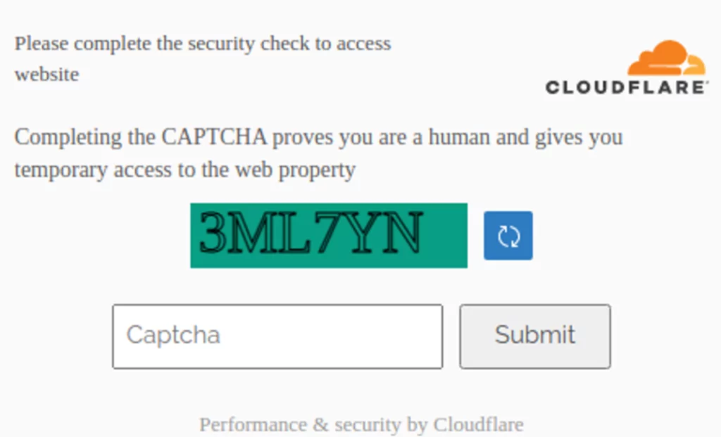 Fake CloudFlare Captcha Dialog Box