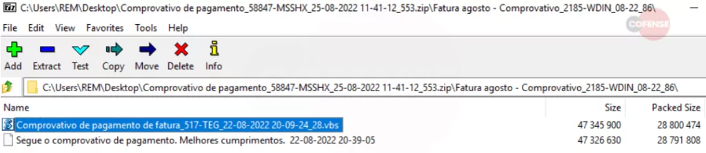 Lampion malicious file contents