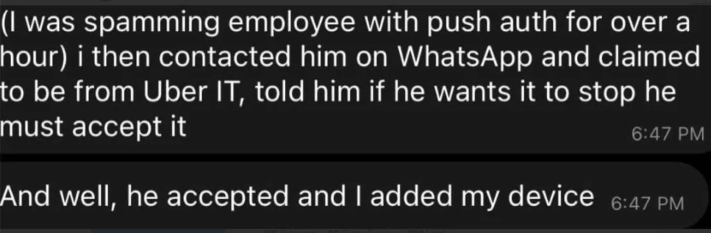 Social engineering attack