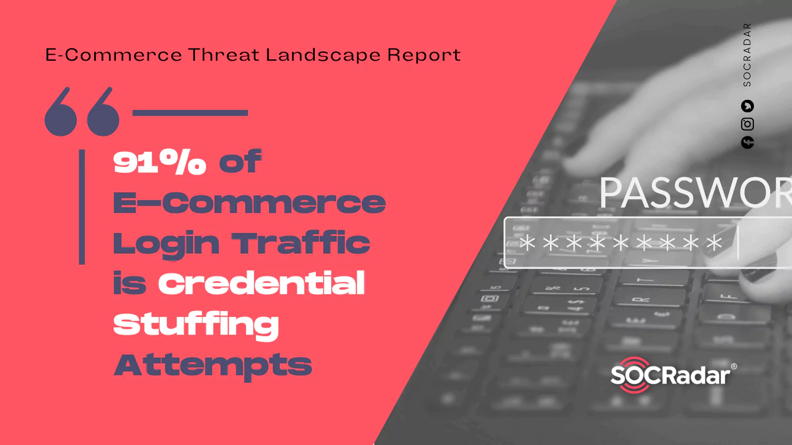 SOCRadar® Cyber Intelligence Inc. | 91% of E-Commerce Login Traffic is Credential Stuffing Attempts