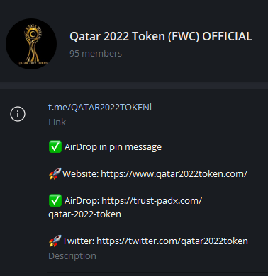 Qatar 2022 Related Token Advertisement Post