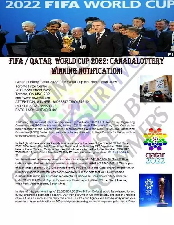 FIFA World Cup 2022 scams: Beware of fake lotteries, ticket fraud and other  cons