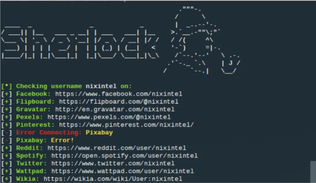 osint tool sherlock