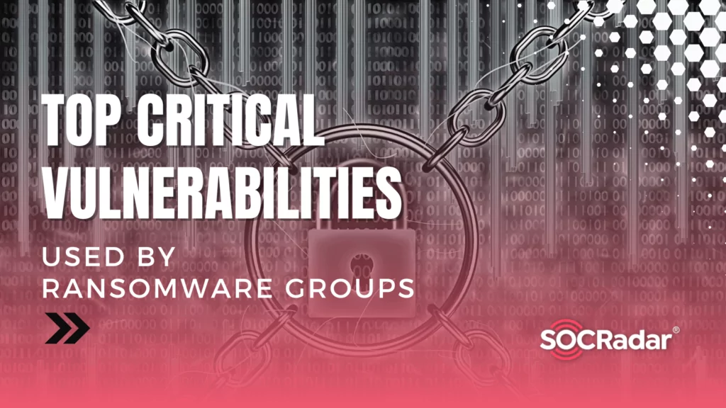 Top Critical Vulnerabilities Used by Ransomware Groups