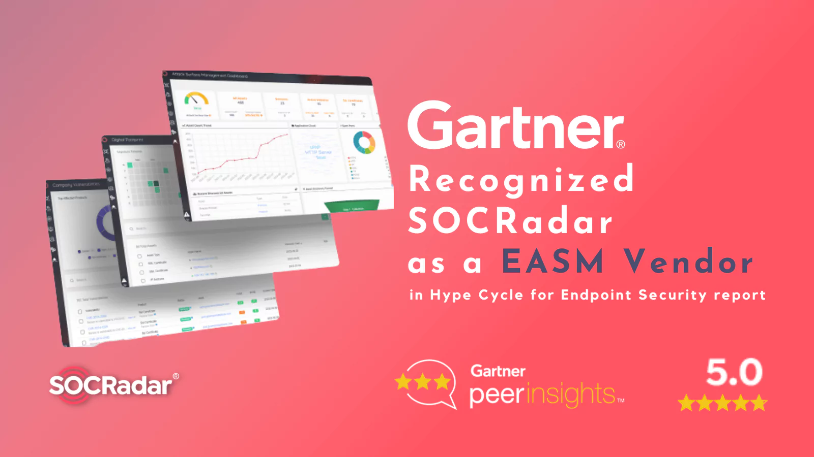 SOCRadar® Cyber Intelligence Inc. | Gartner Recognizes SOCRadar as an EASM Vendor in Hype Cycle for Endpoint Security Report