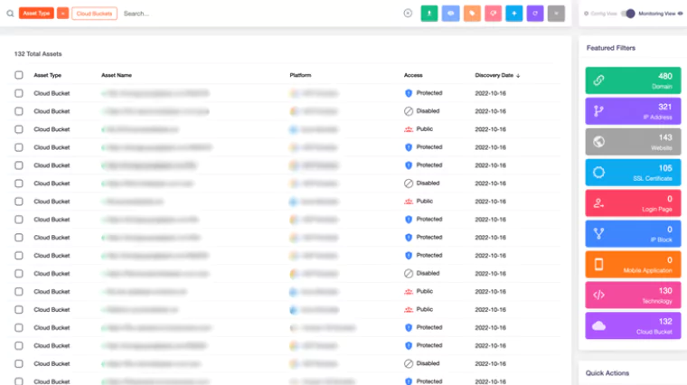 See the status of your cloud buckets on SOCRadar Cloud Security Module