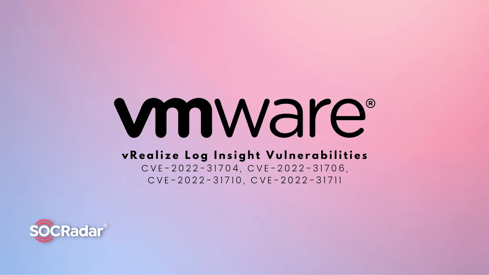 SOCRadar® Cyber Intelligence Inc. | VMware Patches Critical RCE Vulnerabilities in vRealize Log Insight