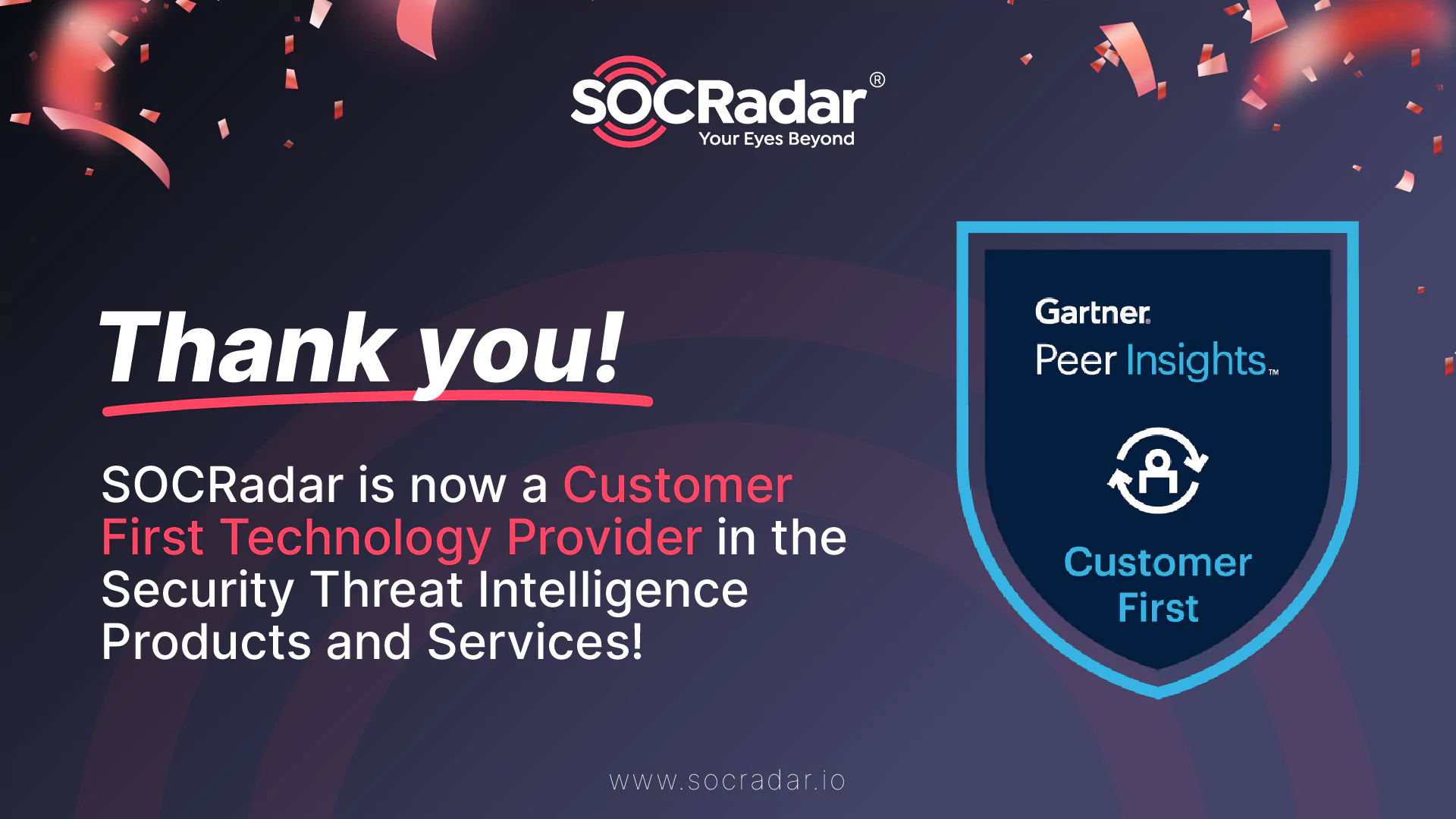 SOCRadar® Cyber Intelligence Inc. | Gartner: SOCRadar is Now a Customer First Technology Provider