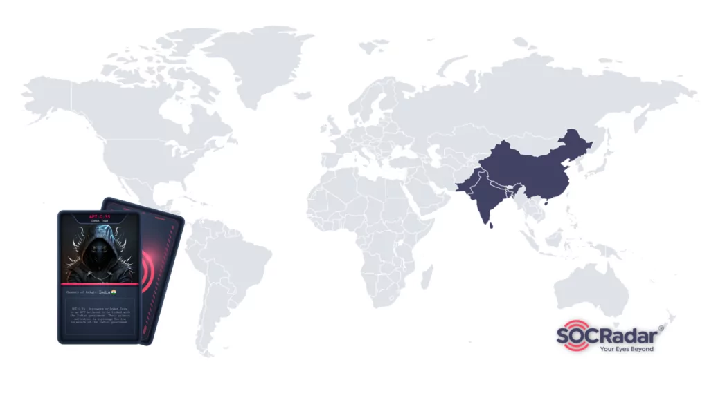 Countries affected by APT-C-35 activities (Source: SOCRadar)