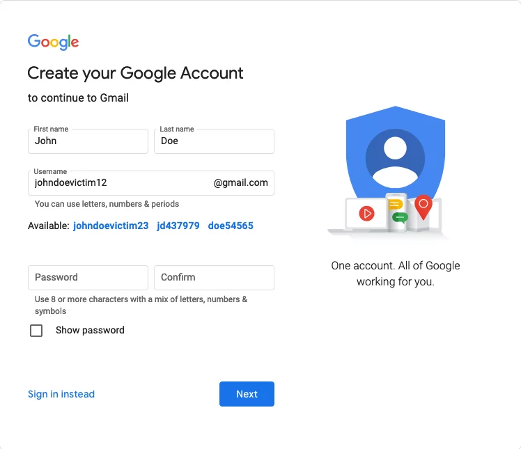 google account