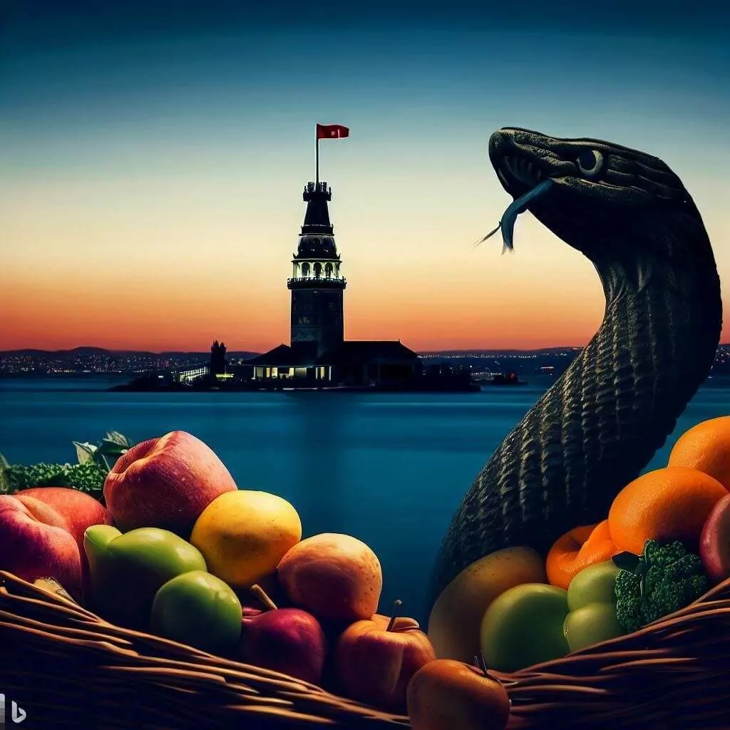 Illustration about the story of the Maiden's Tower (Generated using Bing Image Creation powered by Dall-E)