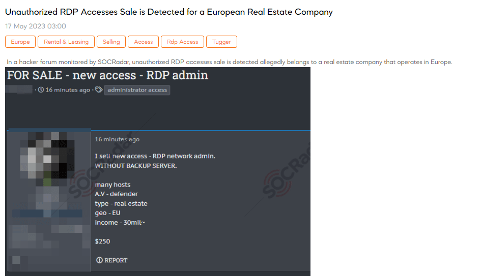 rdp access sale