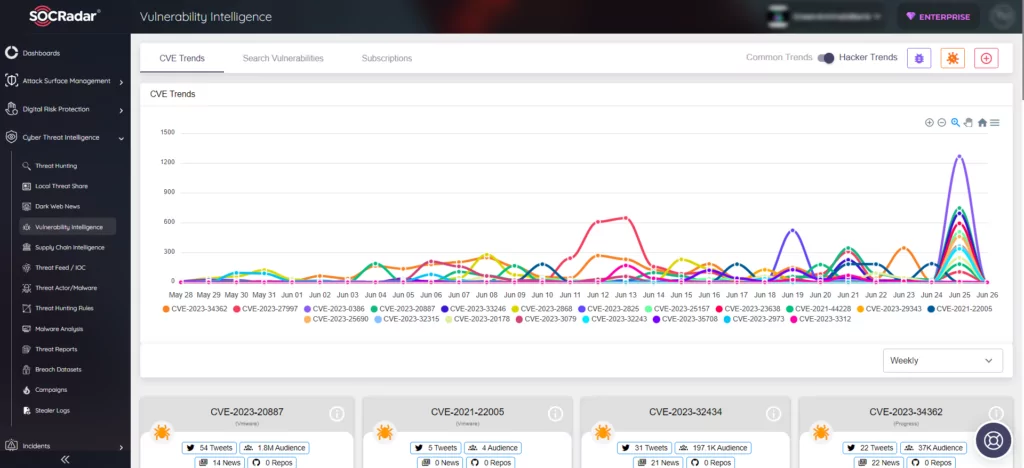 SOCRadar's Vulnerability Intelligence