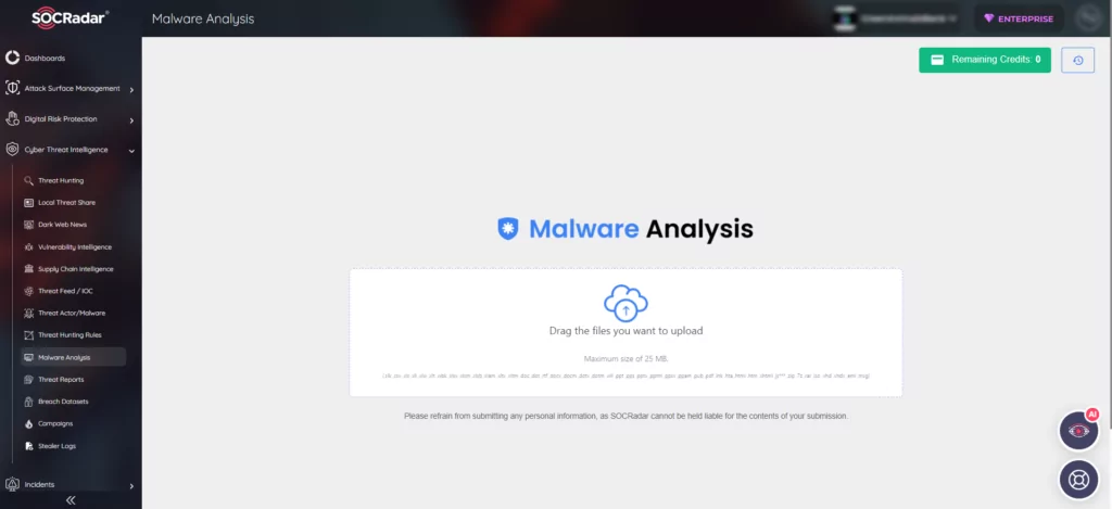 SOCRadar Malware Analysis, search-ms