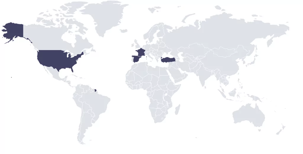 Fig. 11. Countries affected by the Big Head Ransomware