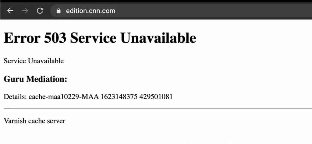 Figure 2. CNN’s website at that time. (blackhatethicalhacking[.]com)