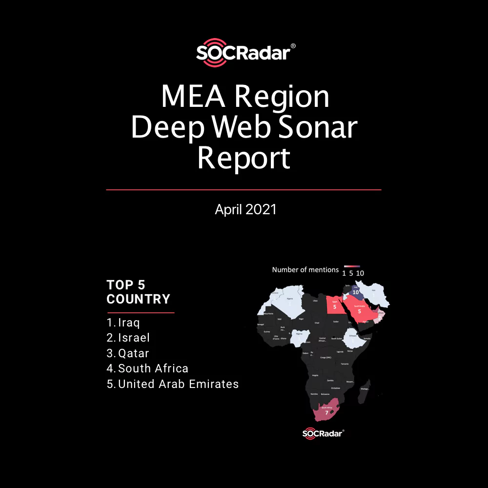 SOCRadar® Cyber Intelligence Inc. | MEA Regional Deep Web Sonar Report April 2021