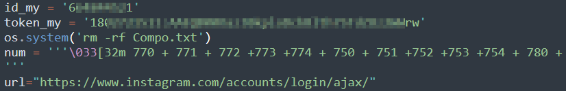 Instagram hacking script