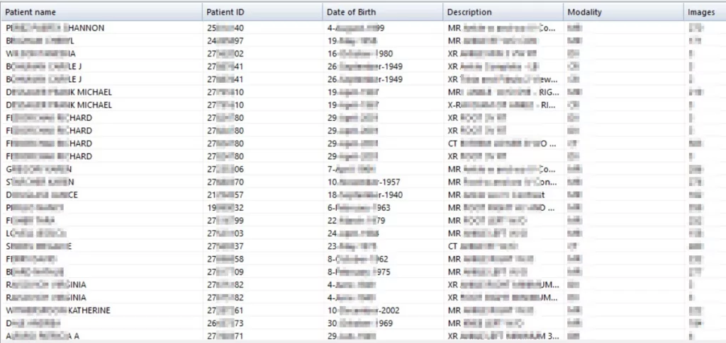 Figure 3-1: MicroDicom results