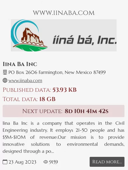 Fig. 19. Iina Ba, Inc victim announcement post of NoEscape Ransomware