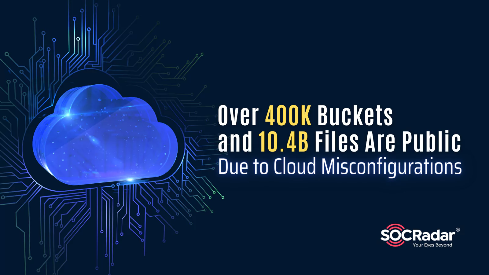 SOCRadar® Cyber Intelligence Inc. | Over 400K Buckets and 10.4B Files Are Public Due to Cloud Misconfigurations