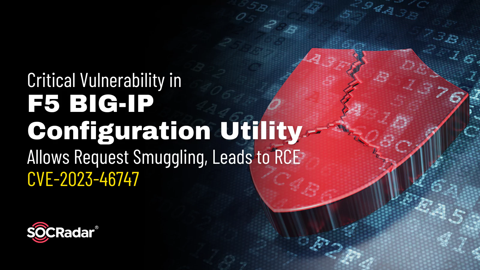 SOCRadar® Cyber Intelligence Inc. | Critical Vulnerability in F5 BIG-IP Configuration Utility Allows Request Smuggling, Leads to RCE: CVE-2023-46747