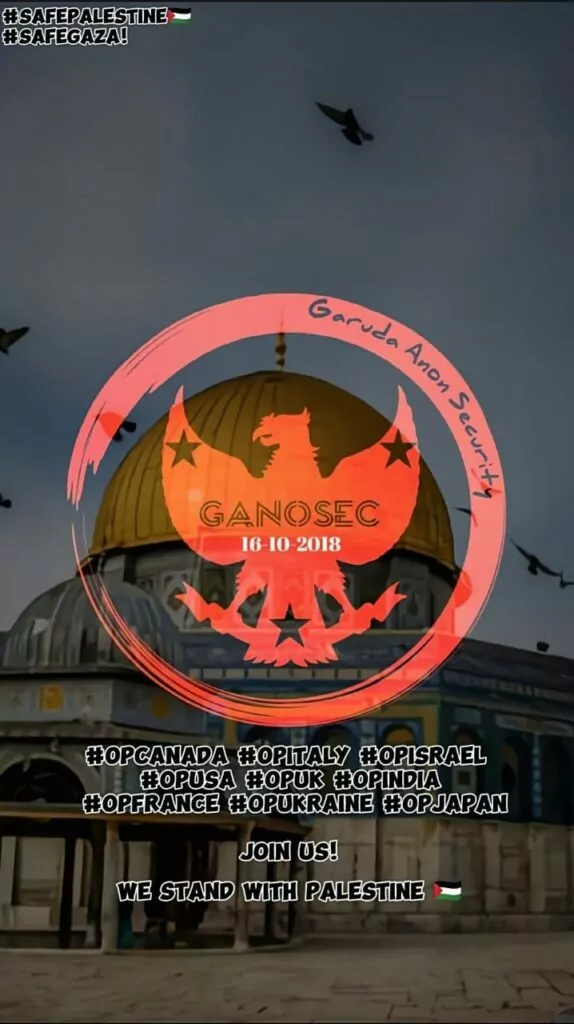 GanoSec’s Telegram post