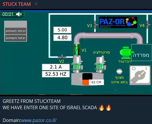 Stucx’s claim about Israeli Scada 