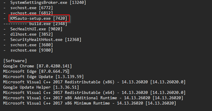 Information.txt file in victim data