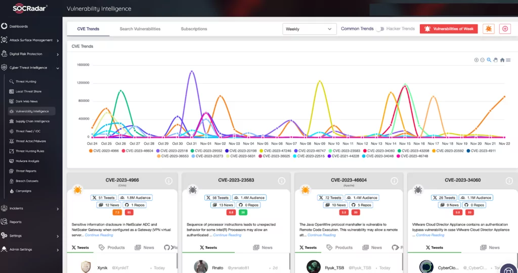 SOCRadar Vulnerability Intelligence Module