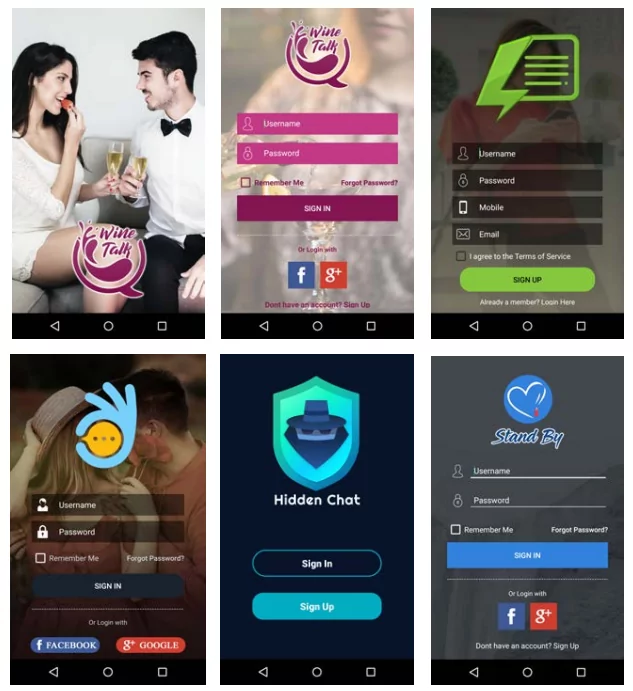 Some of the fake dating apps used by AridViper to hide its malware (Source: Meta)