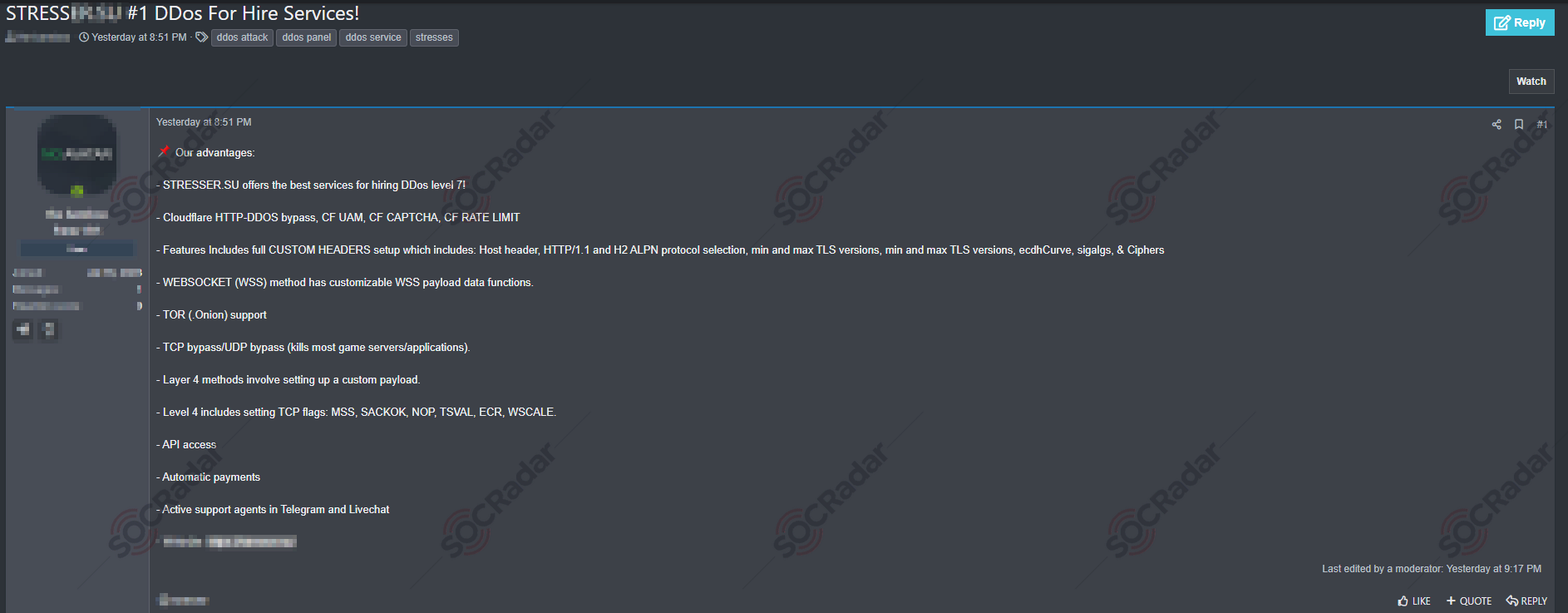 New DDOS Service is Detected