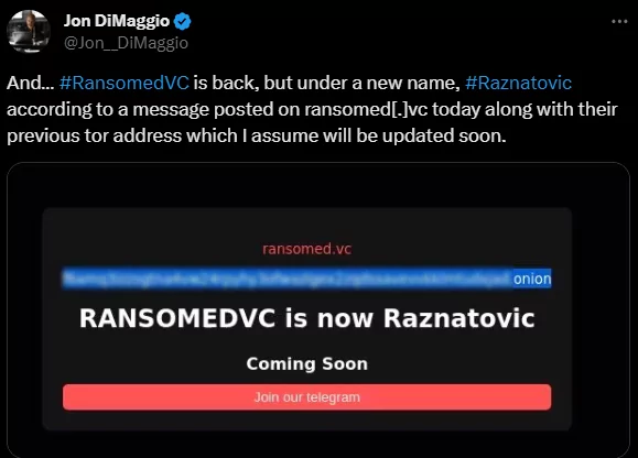 RandomedVC's name change announcement