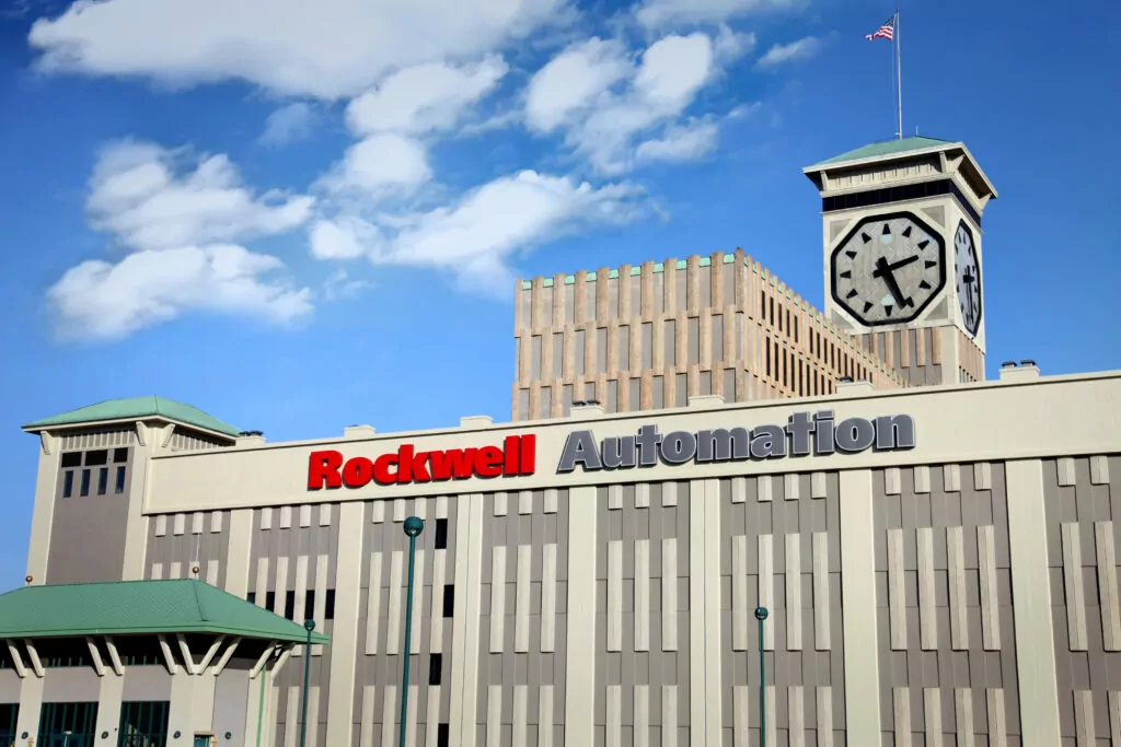 Rockwell Automation is known for industrial automation and information products.