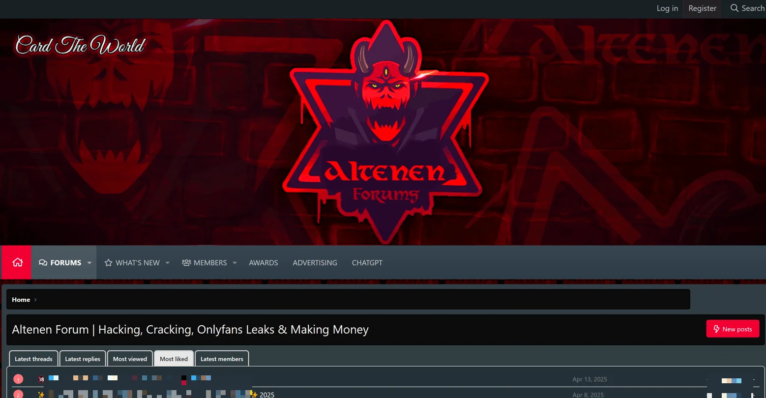 Man page of Altenen carding forum