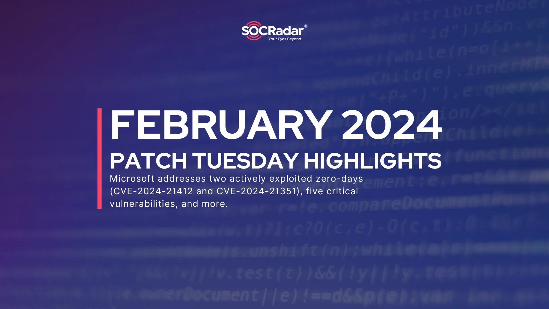 SOCRadar® Cyber Intelligence Inc. | Microsoft’s February 2024 Patch Tuesday Highlights: CVE-2024-21412 and CVE-2024-21351 Under Exploitation