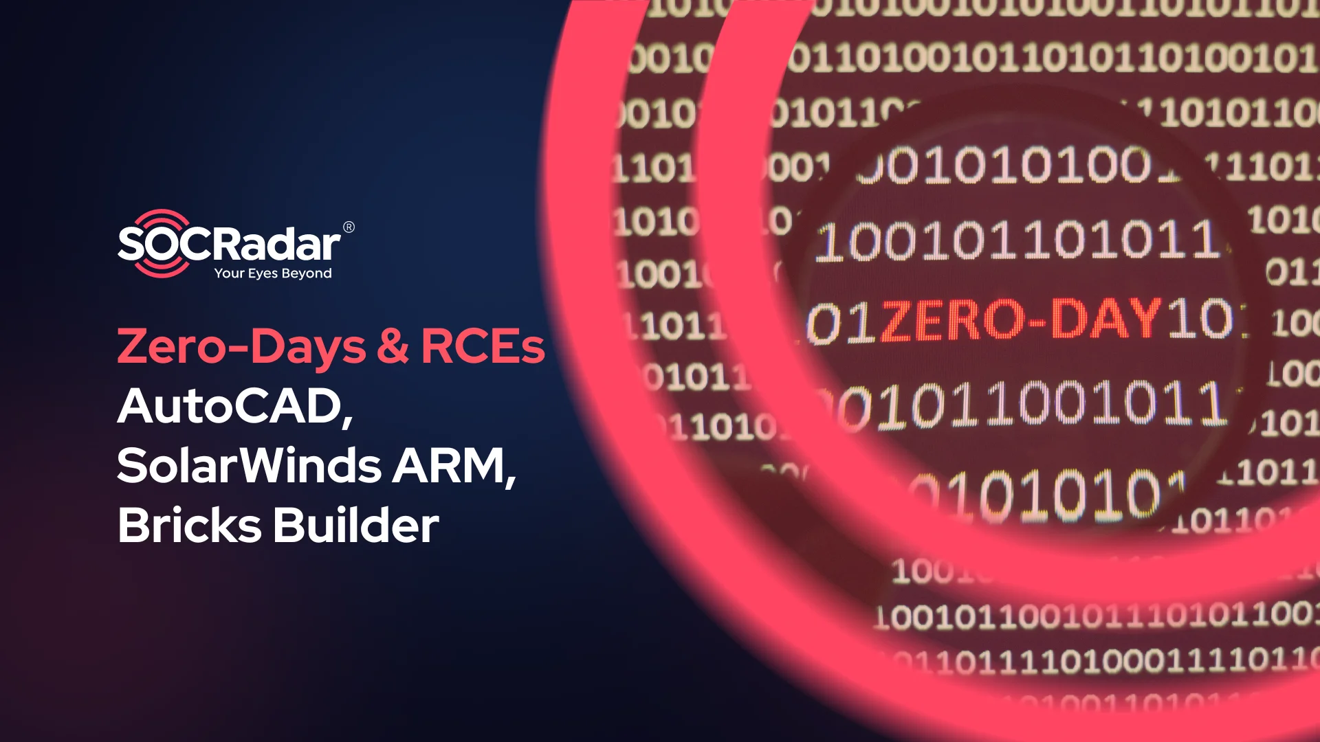 SOCRadar® Cyber Intelligence Inc. | Multiple Zero-Day and RCE Vulnerabilities Aboard: AutoCAD, SolarWinds ARM, Bricks Builder Under Risk