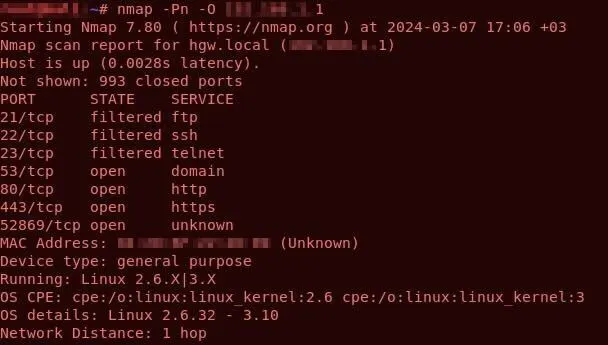 Scanning with Nmap